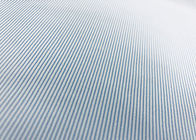 130GSM 100%년 폴리에스테 셔츠 직물/우연한 날실에 의하여 뜨개질을 한 직물 파란 줄무늬를 일하십시오