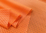 스포츠 착용 안대기 교통 안전을 위한 110GSM 폴리에스테 메시 직물은 네온 오렌지를 입습니다