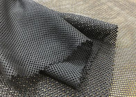 60GSM 검정을 일렬로 세우는 스포츠 착용을 위해 뜨개질을 하는 100%년 폴리에스테 메시 직물