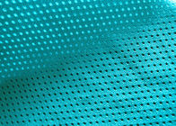 스포츠 착용 안대기 터키석 파랑을 위한 140GSM 93% 폴리에스테 나비 메시 직물