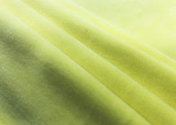 300GSM 날실 뜨개질을 하는 뻗기 우단 직물 밝은 노란색 색깔 92% 폴리에스테
