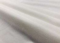 210GSM 무게에 의하여 솔질되는 니트 직물 82% 폴리에스테 날실 뜨개질을 하는 백색 색깔
