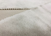 220GSM 박제 동물 베이지 안락한을 위한 날실에 의하여 뜨개질을 하는 견면 벨벳 직물