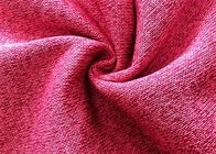 반복 Gagt는 스웨터 후드 분홍색 300GSM 100%년 폴리에스테를 위한 니트 직물을 솔질했습니다