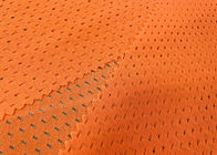 스포츠 착용 안대기 교통 안전을 위한 110GSM 폴리에스테 메시 직물은 네온 오렌지를 입습니다